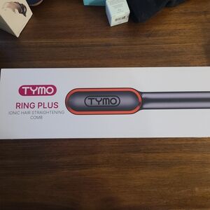 TYMO Ring Plus Ionic Hair Straightening Comb - Red